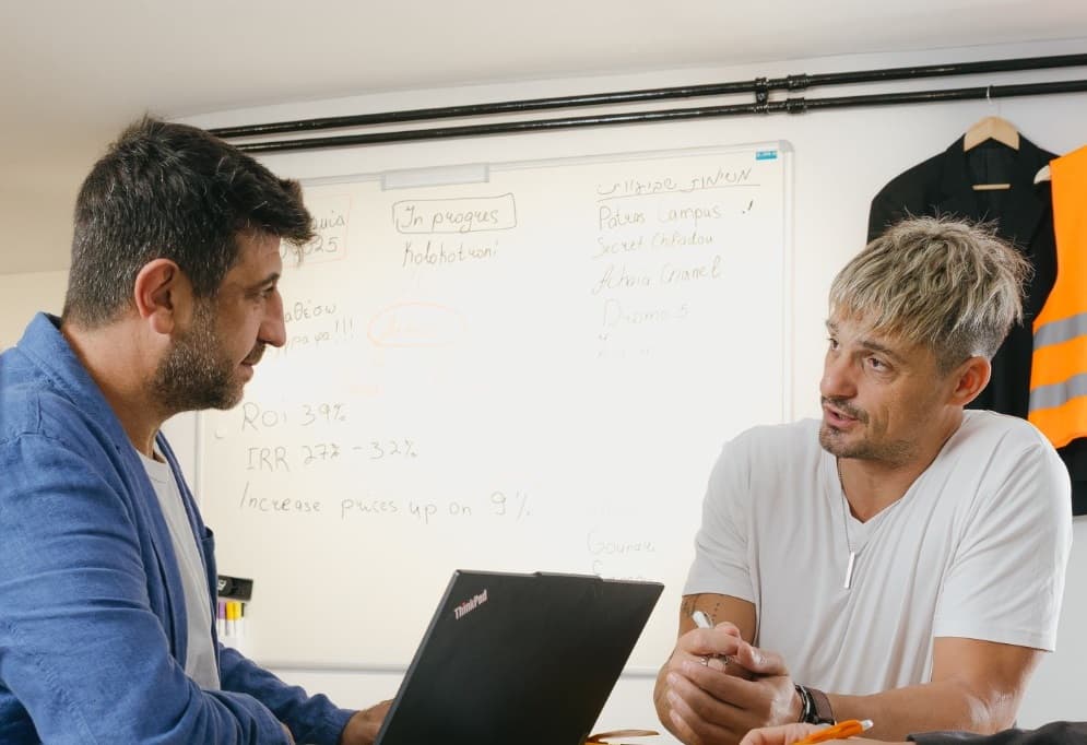Live Better founders discussing project strategy